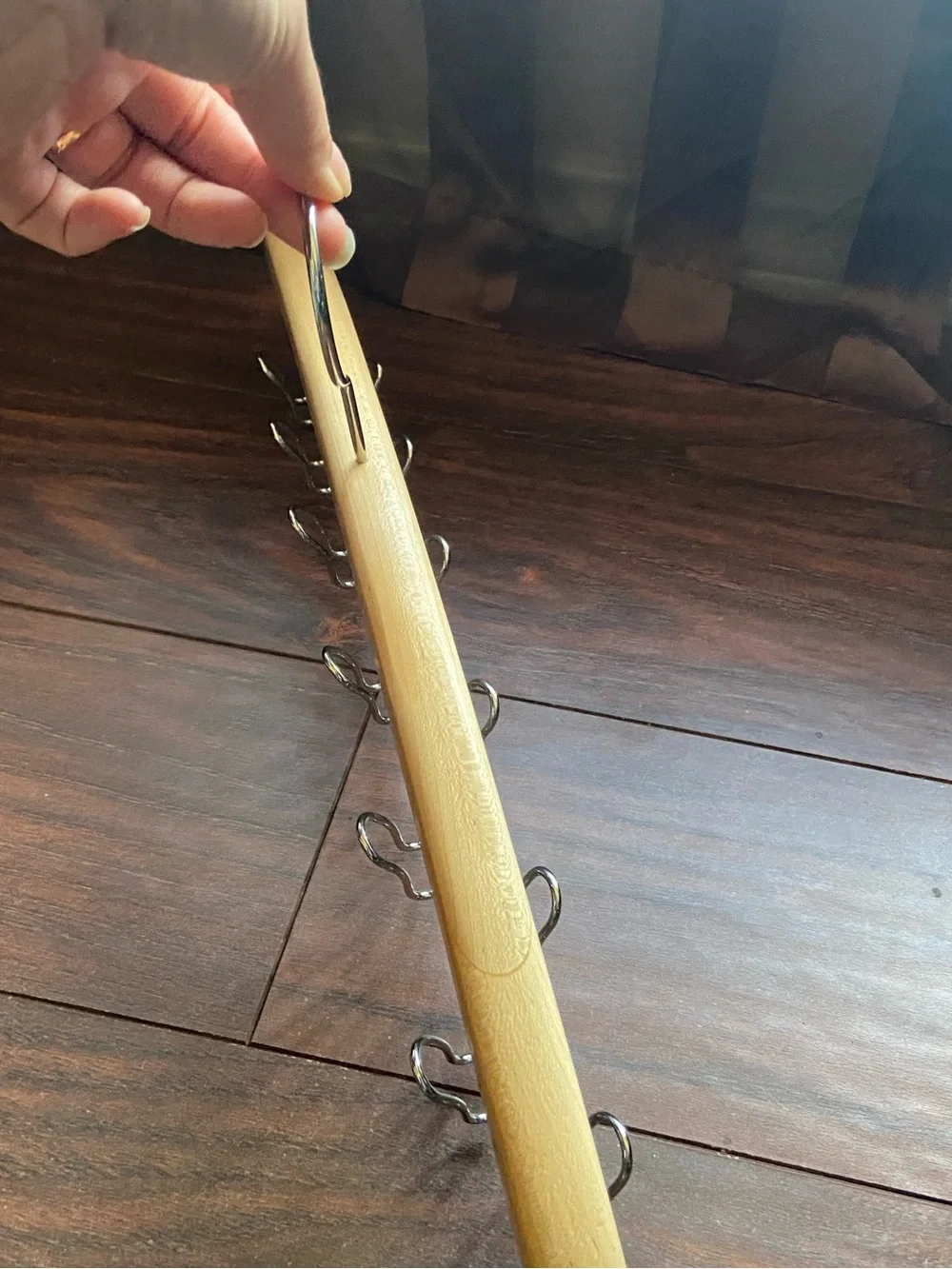 Wood Hanger For Ties Belts Jewelry Purses